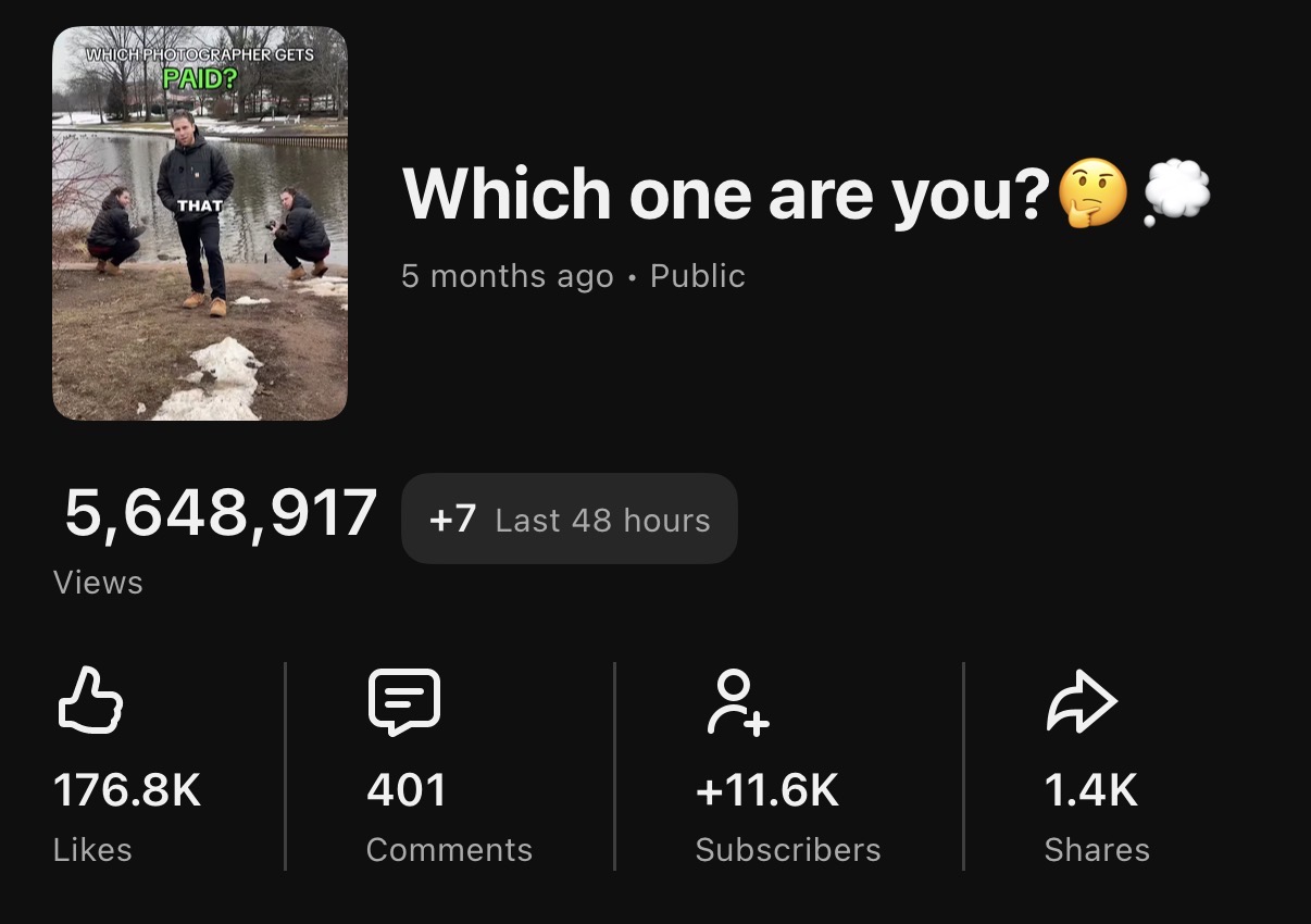 YouTube Shorts — 5.6M views