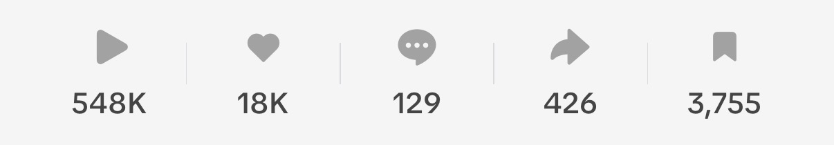 TikTok — 548K plays